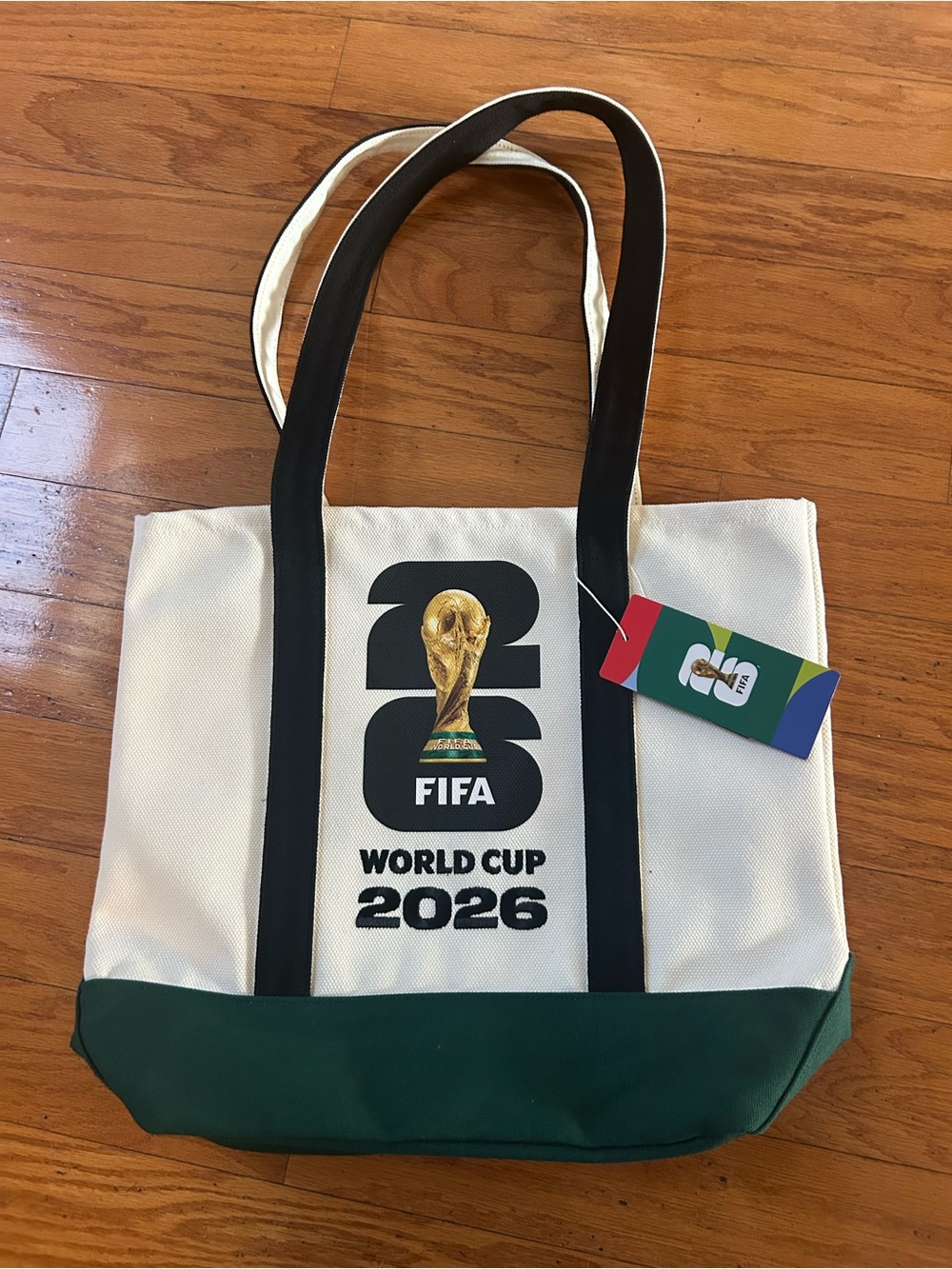 Licensed official FIFA World Cup 2026 tote size 17x 5.5x 15”